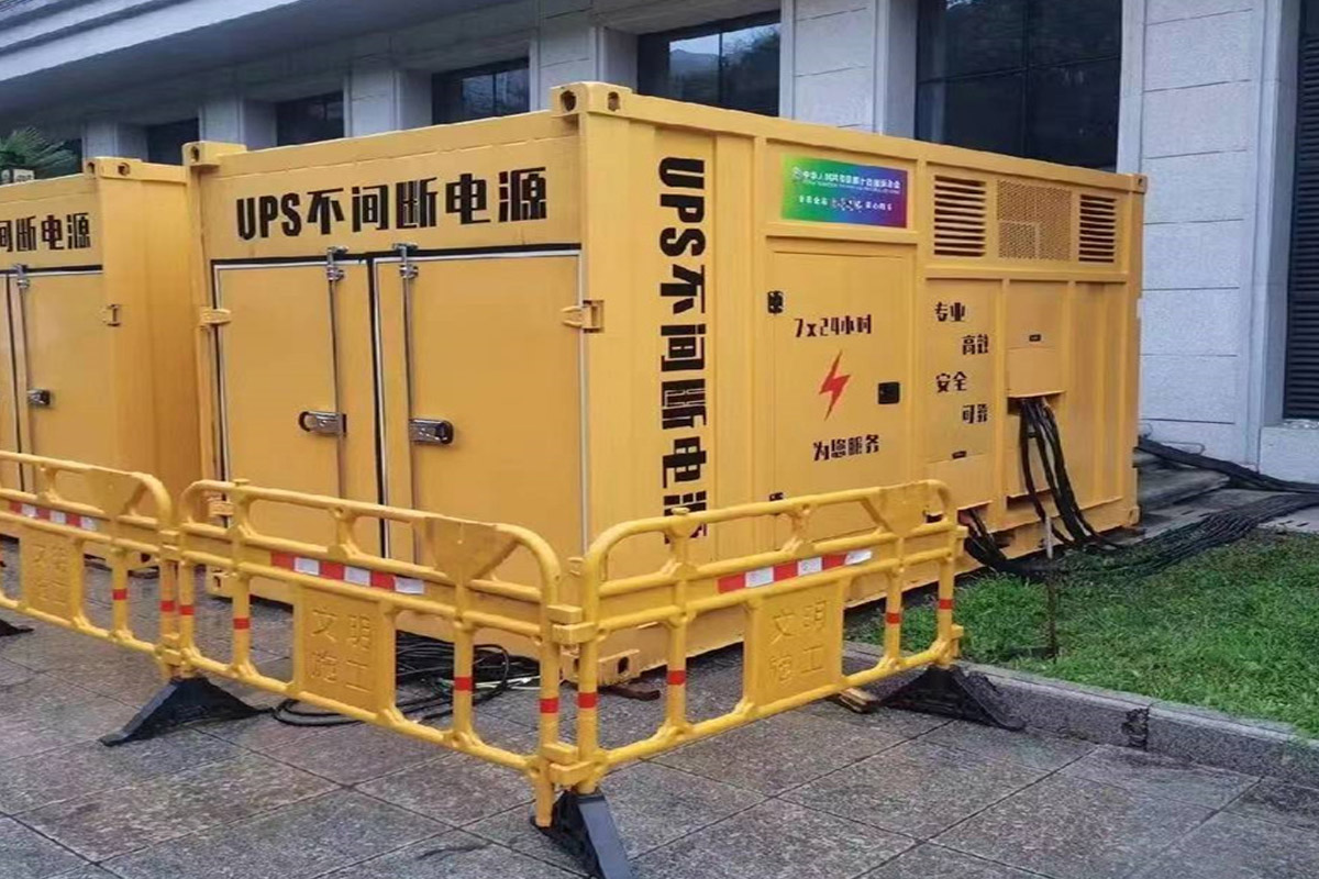 丰城发电机租赁施工现场